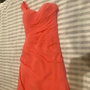 One shoulder Bridesmaid or Prom dress. Worn once, smoke free and pet free home.